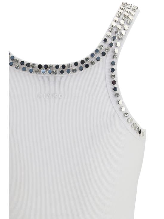 26SS 핑코 반팔 티셔츠 104109A35Y Z04 WHITE - PINKO