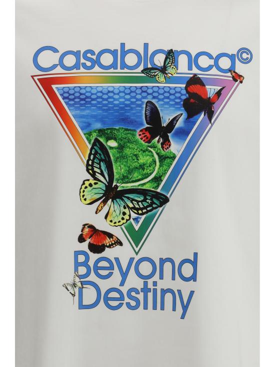 26SS 카사블랑카 반팔 티셔츠 MSP26JTS00116 BRIGHTWHIT WHITE - CASABLANCA