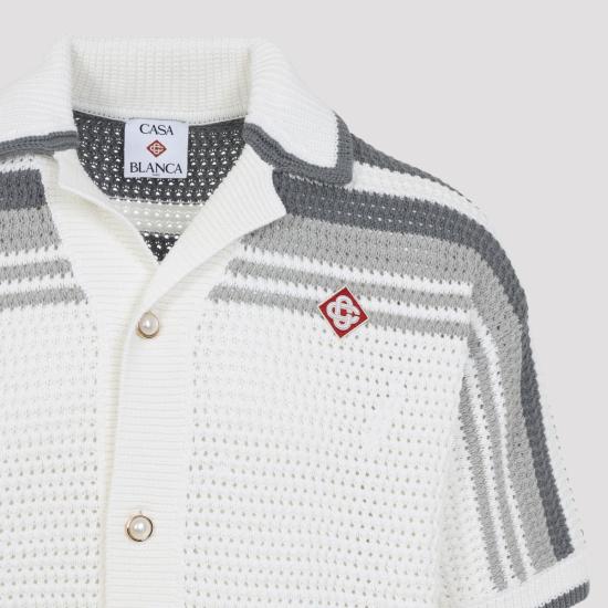 26SS 카사블랑카 긴팔 셔츠 MSP26KW93301 WHITE - CASABLANCA