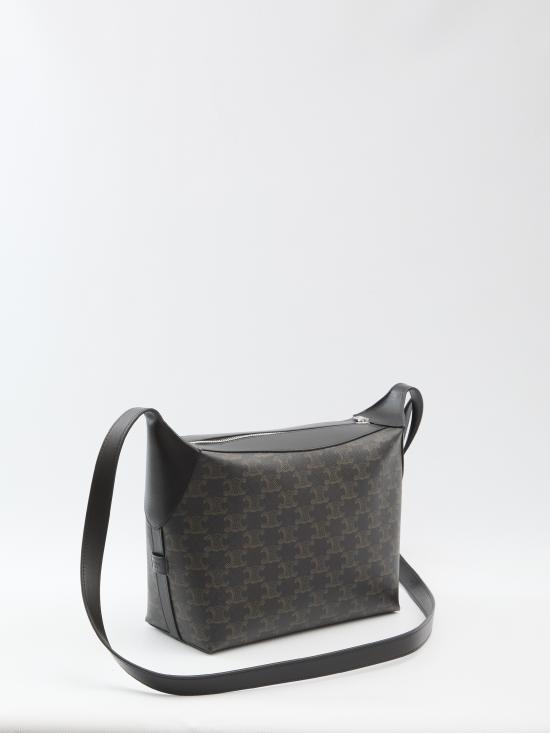 26SS 셀린느 해리 크로스바디백 트리옹프 캔버스 앤 카프스킨 122332GUK BLACK - CELINE