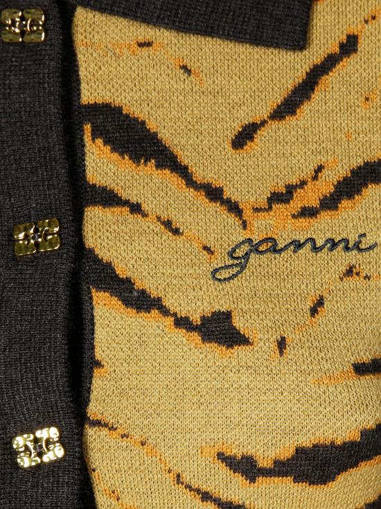 25FW 가니 가디건 K2600 999 Green - GANNI