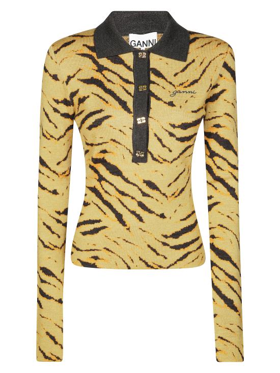 25FW 가니 가디건 K2600 999 Green