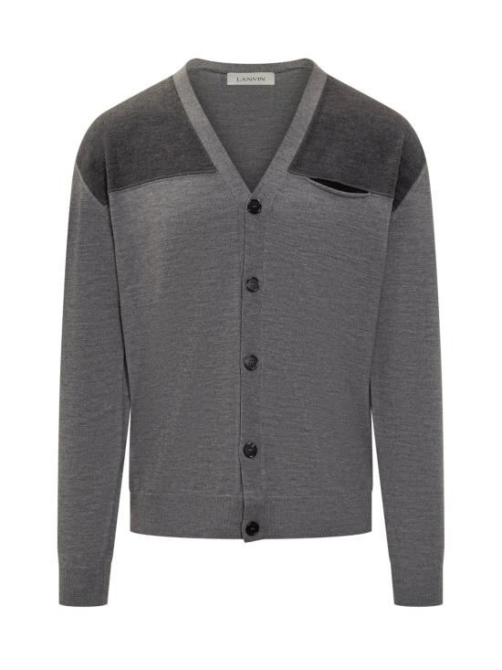 25FW 랑방 가디건 RMCA0014K073H25 1411 DARK GREY