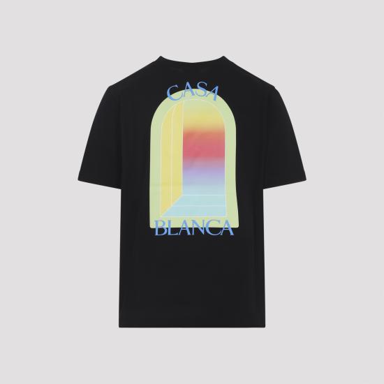 26SS 카사블랑카 반팔 티셔츠 MSP26JTS00114 BLACK - CASABLANCA