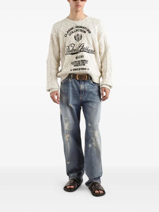 26SS 돌체앤가바나 스웨터 GXX37Z JGMFL A3791 BEIGE - DOLCE & GABBANA