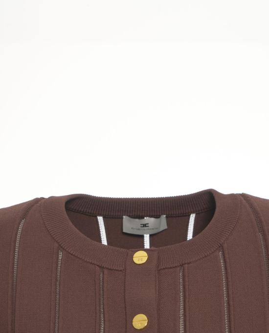 25FW 엘리자베타프랜치 니트웨어 MK07S56 Brown - ELISABETTA FRANCHI
