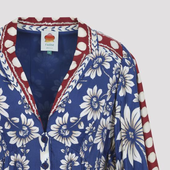 26SS 팜 리오 숏 원피스 350091 26067 LUNA BLUE - FARM RIO