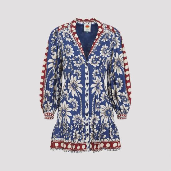 26SS 팜 리오 숏 원피스 350091 26067 LUNA BLUE - FARM RIO