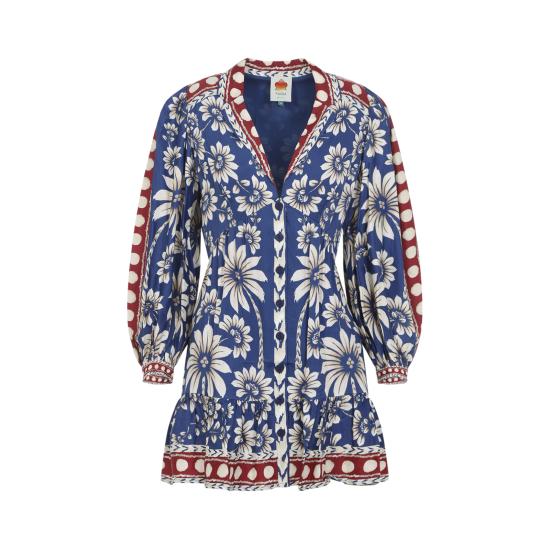 26SS 팜 리오 숏 원피스 350091 26067 LUNA BLUE - FARM RIO