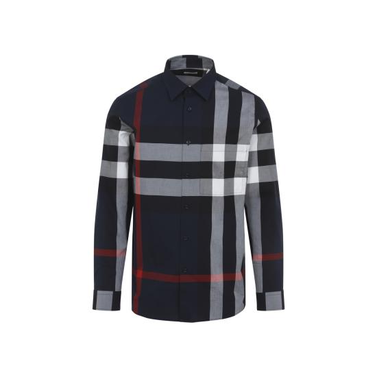 26SS 버버리 긴팔 셔츠 8073216 A1968 NAVY IP CHECK - BURBERRY