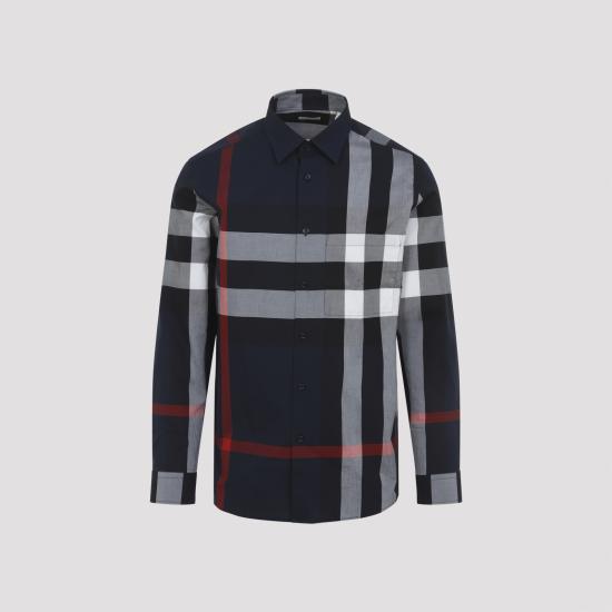 26SS 버버리 긴팔 셔츠 8073216 A1968 NAVY IP CHECK - BURBERRY