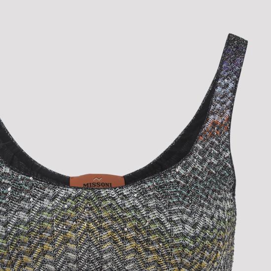 26SS 미소니 숏 원피스 DS26SG1L BC005Y S72P0 MULTI DARK - MISSONI