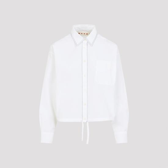 26SS 마르니 셔츠 CAMA0670S0 UTCY67 00W01 LILY WHITE