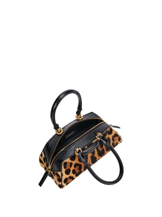 26SS 지방시 레오파드 포니 이펙트 레더 미니 안티고나 이스트 웨스트 백 BB5146B2B1 007 BLACK BEIGE - GIVENCHY