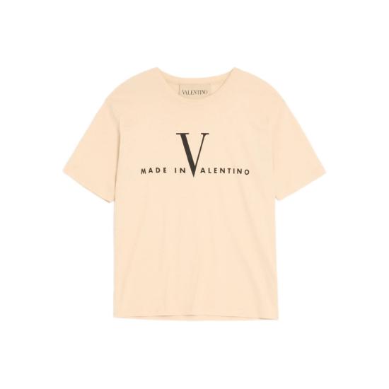 26SS 발렌티노 가라바니 반팔 티셔츠 8V3MG16PBAQ QT3 NEUTRALS