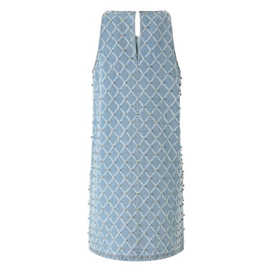 26SS 핑코 데님 원피스 106245 A32N PJE BLUE WHITE - PINKO