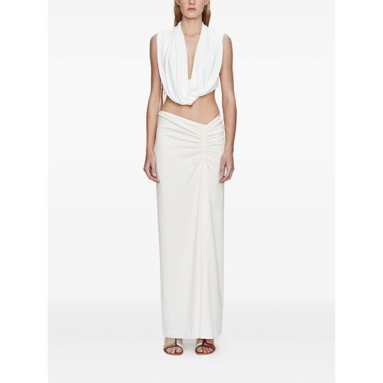 26SS 크리스토퍼에스버 롱 스커트 25044529 WHITE NEUTRALS