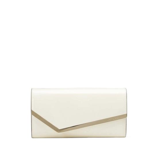 26SS 지미추 클러치/파우치 EMMIE PAT LALGO WHITE GOLD