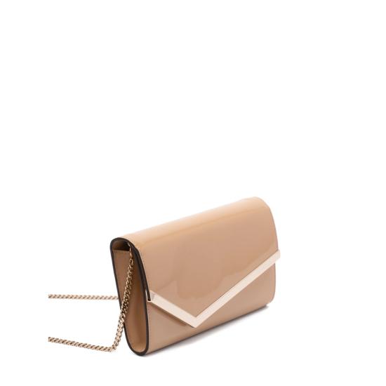 26SS 지미추 클러치/파우치 EMMIE PAT CHLGO NEUTRALS - JIMMY CHOO