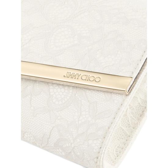 26SS 지미추 클러치/파우치 EMMIE JXO IVLGO WHITE - JIMMY CHOO