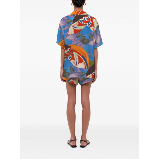 26SS 돈데 에스테반 숏팬츠 D5 SHO 119 MULTI BLUE ORANGE - DONDE ESTEBAN