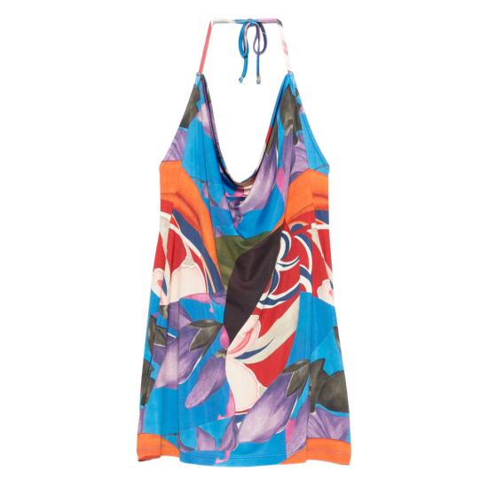 26SS Donde Esteban 숏 원피스 D5 DRS 115 MULTI BLUE ORANGE