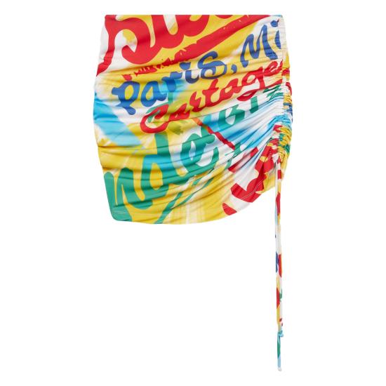 26SS Donde Esteban 숏 스커트 D4 1 SKI 222 MULTI YELLOW