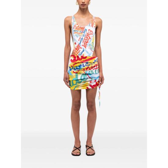 26SS Donde Esteban 숏 스커트 D4 1 SKI 222 MULTI YELLOW - DONDE ESTEBAN