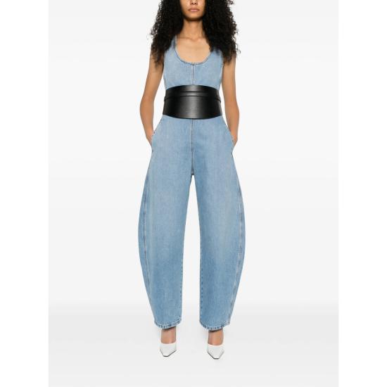 26SS 알라이아 점프수트 AA9U0046D015C A21 BLUE - ALAIA