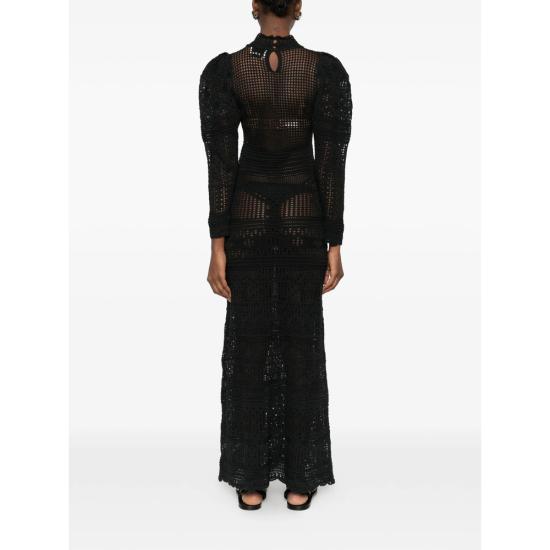 26SS 이자벨마랑 롱 원피스 D1L08I RO1026FA 01BK BLACK - ISABEL MARANT