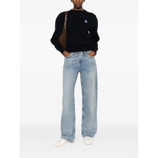 26SS 이자벨마랑에뚜왈 니트웨어 A3L75E PU0039FA MIDL BLACK - ISABEL MARANT ETOILE