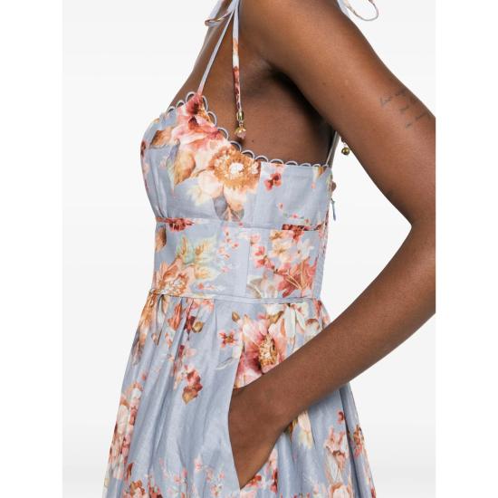 26SS 짐머만 롱 원피스 5826DRS261 CHAMB BLUE - ZIMMERMANN