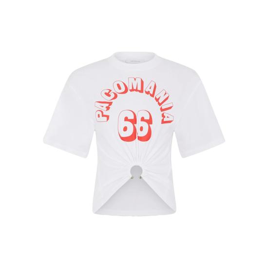 26SS 파코라반 반팔 티셔츠 26PJTE030 CO0555 P100 WHITE