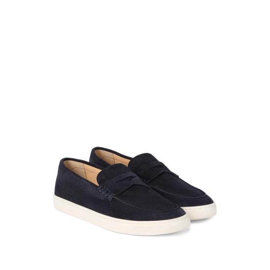 26SS 브루넬로 쿠치넬리 로퍼 MZUSOLP312 C8862 BLUE - BRUNELLO CUCINELLI