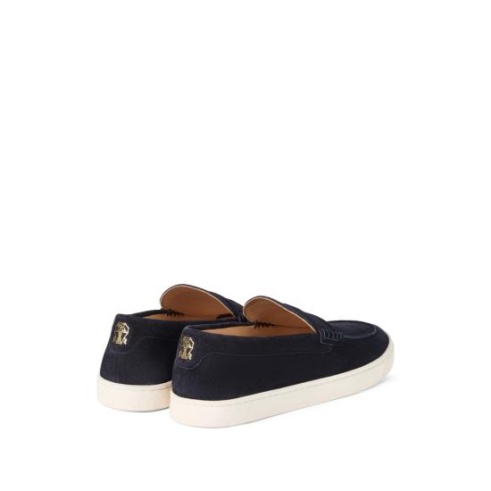 26SS 브루넬로 쿠치넬리 로퍼 MZUSOLP312 C8862 BLUE - BRUNELLO CUCINELLI