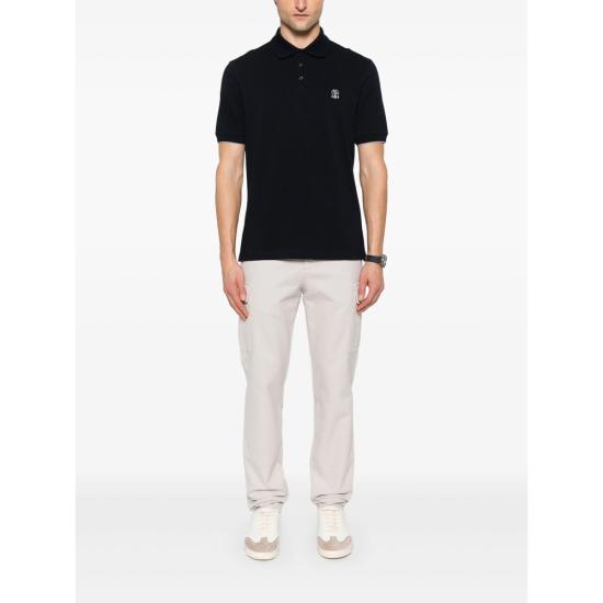 26SS 브루넬로 쿠치넬리 폴로 티셔츠 ME8548788 CD361 BLUE - BRUNELLO CUCINELLI