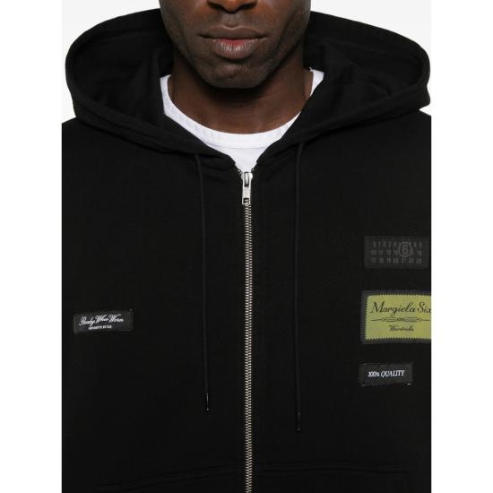 26SS MM6 메종마르지엘라 후드 티셔츠 M25025 SH0HG0007 900 BLACK - MM6 MAISON MARGIELA