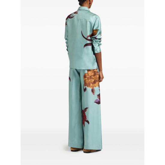 26SS 라 더블제이 팔라초 팬츠 TRO0026 SIL001PEO0 BU01 BLUE RED - LA DOUBLEJ