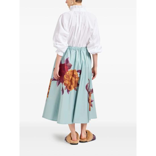 26SS 라 더블제이 롱 스커트 SKI0106 FAI004PEO0 BU01 BLUE BROWN