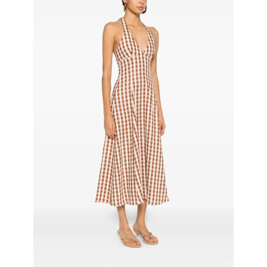 26SS 페이스풀더브랜드 미디 원피스 FF3637 GGC MARAIS MIN GICED BROWN NEUTRALS - FAITHFULL THE BRAND