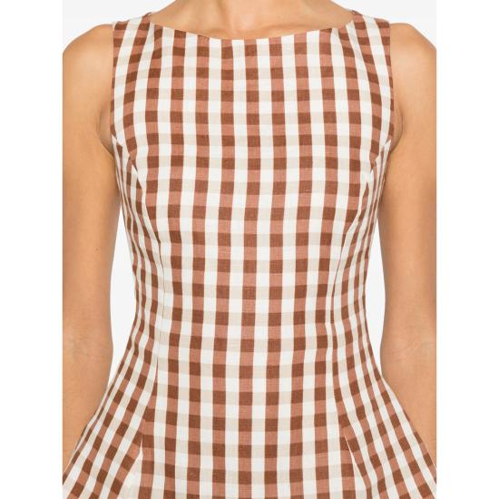 26SS 페이스풀더브랜드 민소매 티셔츠 FF3632 GGC ANA GICED BROWN WHITE - FAITHFULL THE BRAND