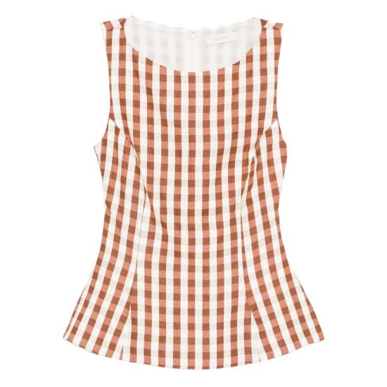 26SS 페이스풀더브랜드 민소매 티셔츠 FF3632 GGC ANA GICED BROWN WHITE