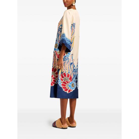 26SS 라 더블제이 미디 원피스 DRE0564 SIL006LEM0 BU03 NEUTRALS BLUE - LA DOUBLEJ