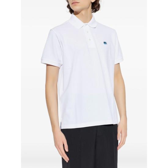 26SS 에트로 폴로 티셔츠 AU135 MRMD0005 W0001 WHITE - ETRO