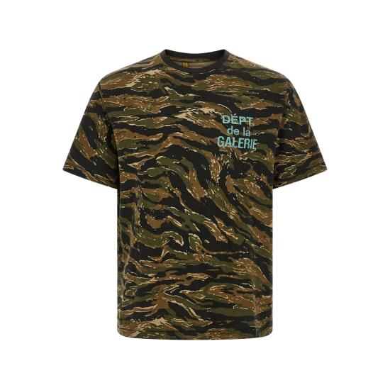 26SS 갤러리 디파트먼트 반팔 티셔츠 FT 10307 TICAM GREEN BLACK