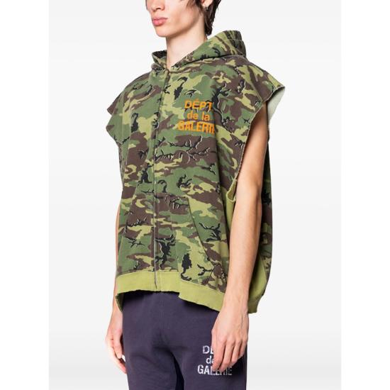 26SS 갤러리 디파트먼트 후드 티셔츠 FZC 50048 ERCAM GREEN BROWN - GALLERY DEPT