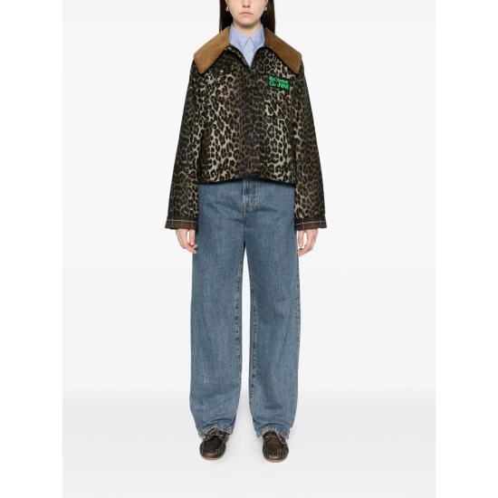 26SS 바버 X 가니 봄버 자켓 LWX1529 BK11 BROWN BLACK - BARBOUR X GANNI