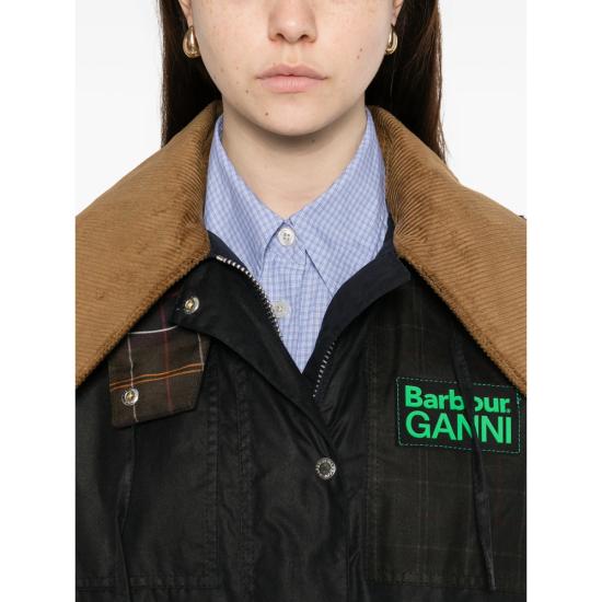 26SS 바버 X 가니 패딩 LWX1527 NY71 BLACK - BARBOUR X GANNI