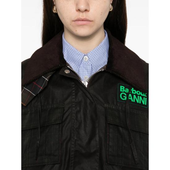 26SS 바버 X 가니 패딩 LWX1523 BR71 BROWN - BARBOUR X GANNI