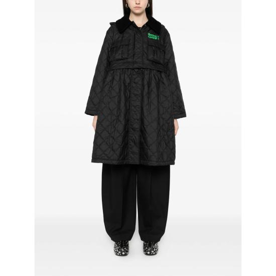 26SS 바버 X 가니 패딩 LQU1890 BK11 BLACK - BARBOUR X GANNI